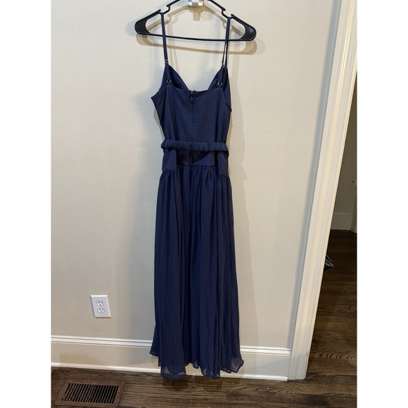 NWT Anthropologie Hutch Drop-Waist Maxi Dress $238 SIZE 4 Blue Belted - Picture 7 of 15